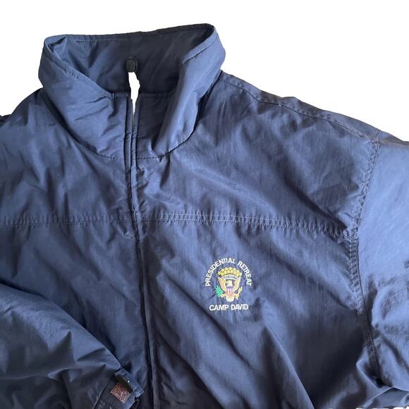 Camp David Presidential Retreat Jacket XXL Embroidered Seal Crest Collectible0